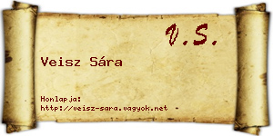 Veisz Sára névjegykártya